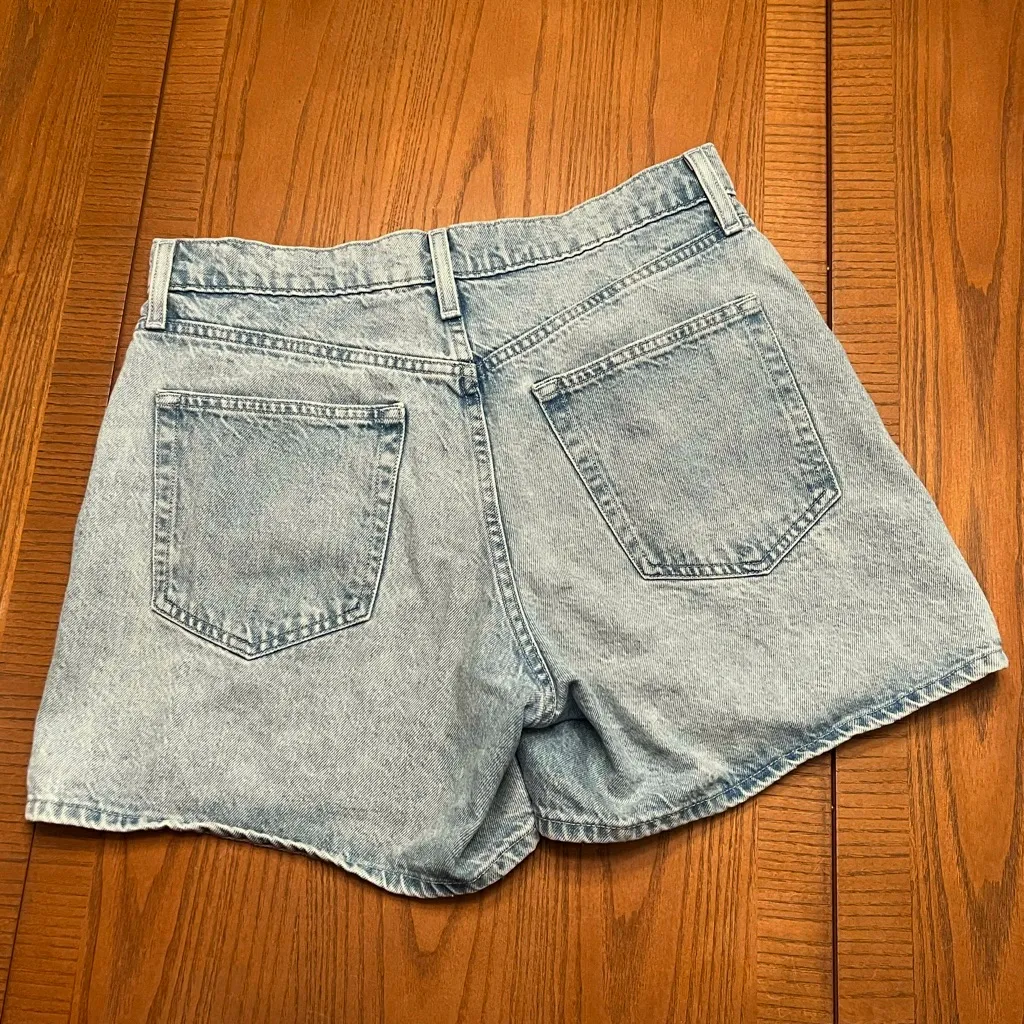 Aritzia Sunday Best Great‎ Mood High-Waisted Mom Jean Denim Shorts Size 27 - Image 13