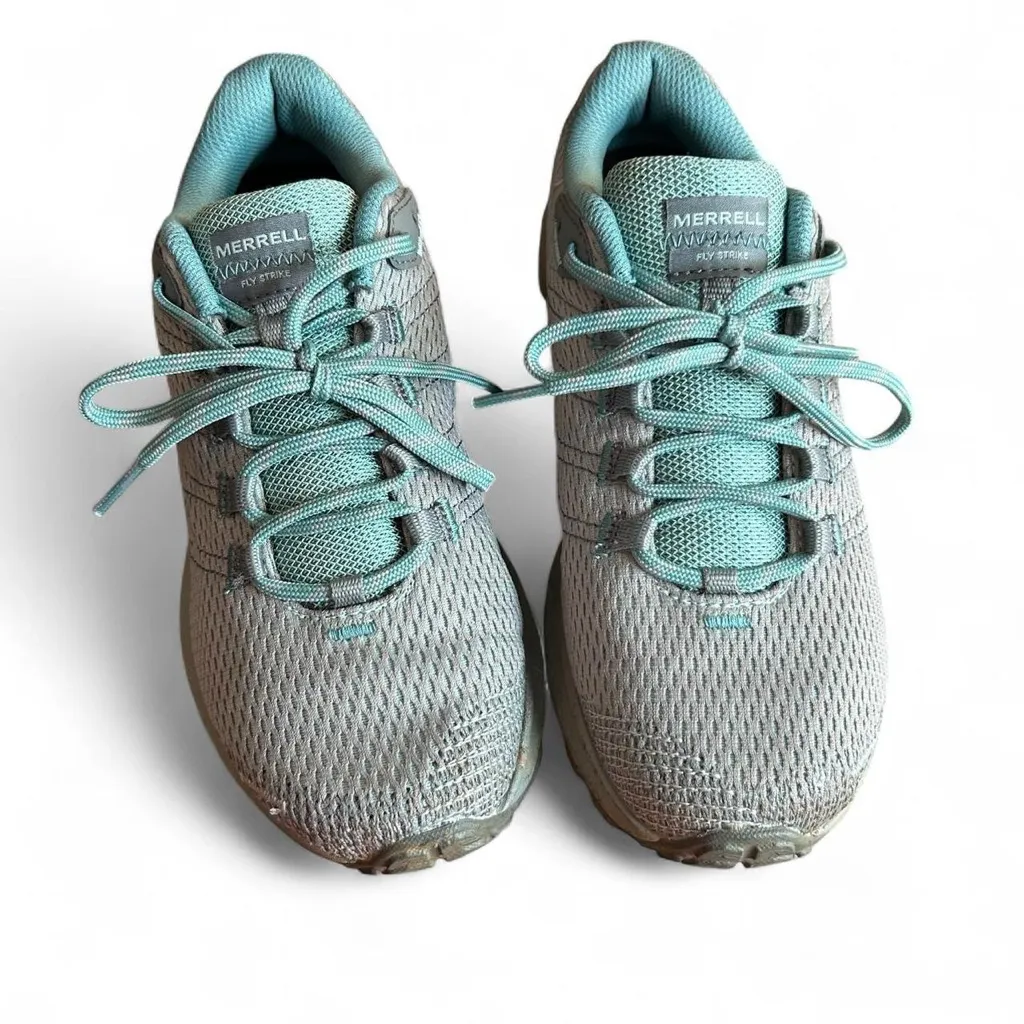 Merrell Fly Strike Trail Runners Gray/Teal Women’s 7 Hiking Shoes - Image 4