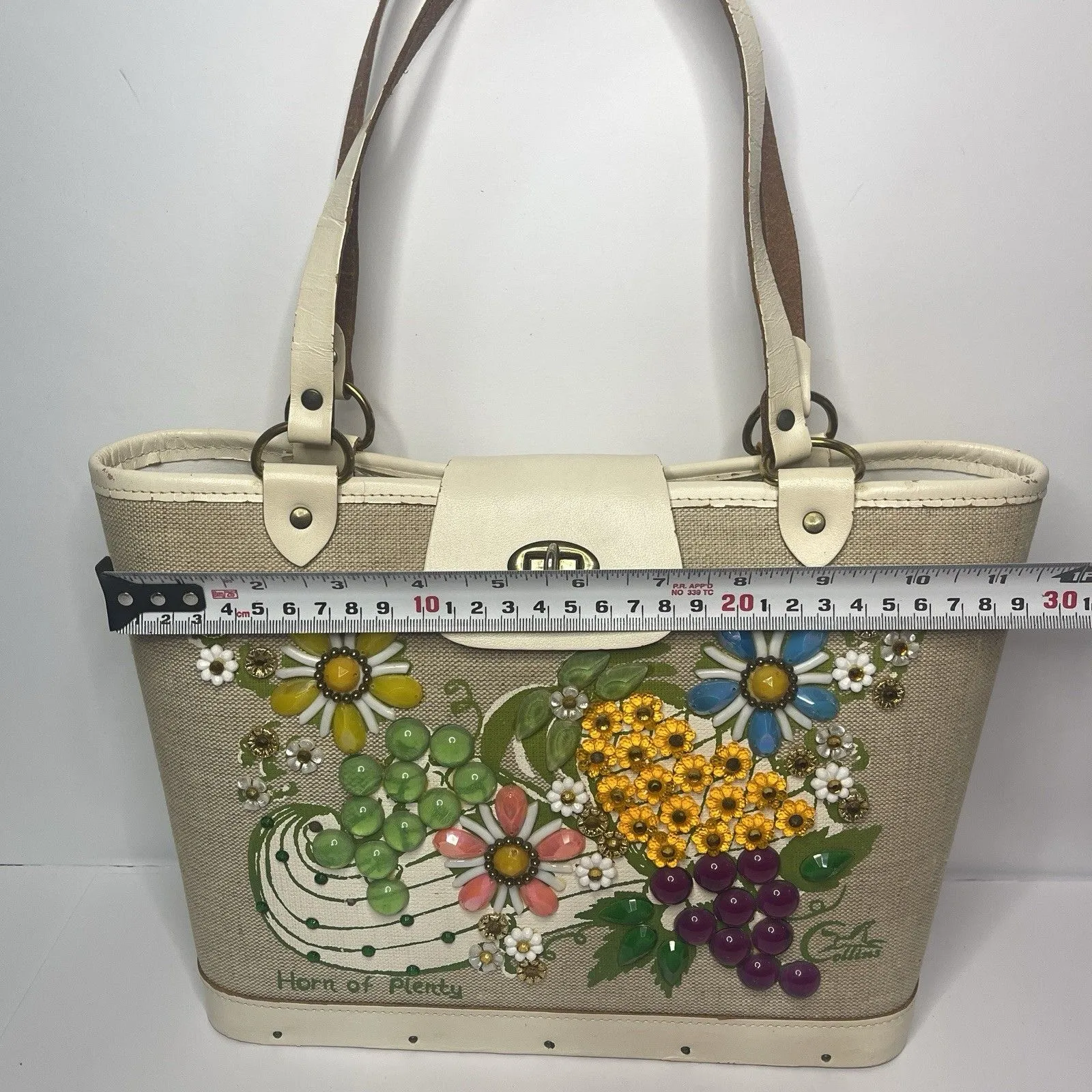 Vintage 1960s Enid Collins Of Texas Purse Handbag Horn Of Plenty Cornucopia - Image 10