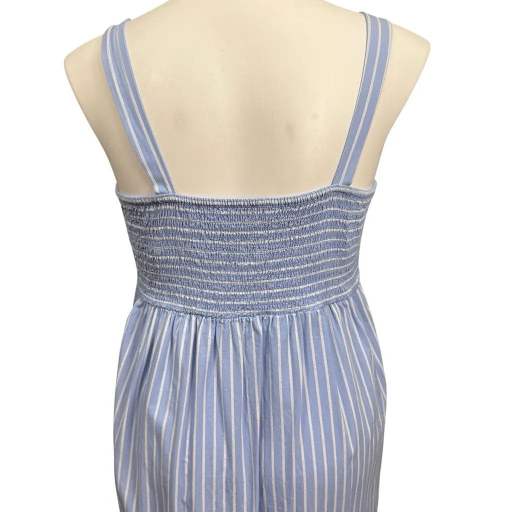 Crown & Ivy Striped Maxi Dress XL Blue Casual - Image 6