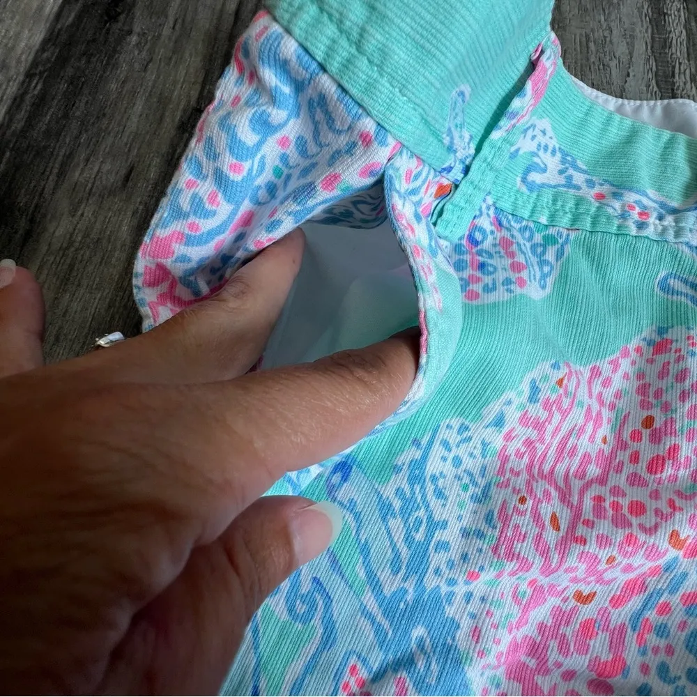 Lilly Pulitzer the Callahan short Minty fresh fan sea size 4 - Image 4