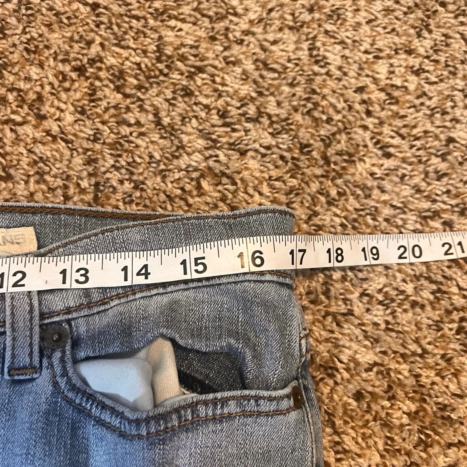 DKNY Soho Flare Leg Jeans Women's Size 16S Blue‎ Denim Casual - Image 4