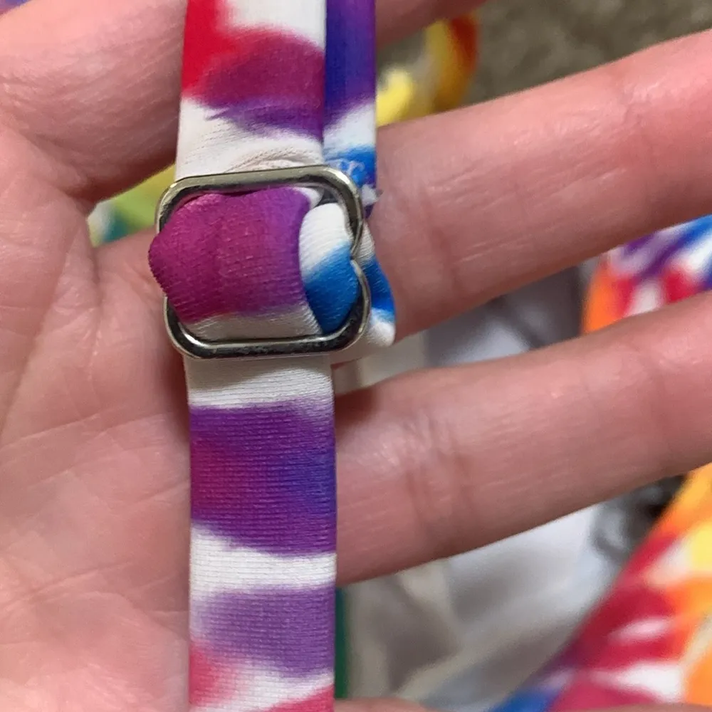 Sirena tie dye one piece bathing suit plus size woman size 4X padded bra Pink - Image 3