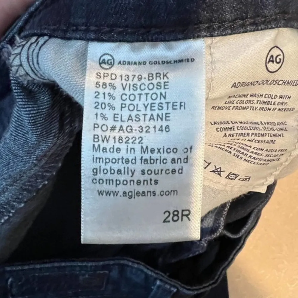 AG Adriano Goldschmied high rise farrah skinny ankle dark wash jeans size 28 R - Image 9