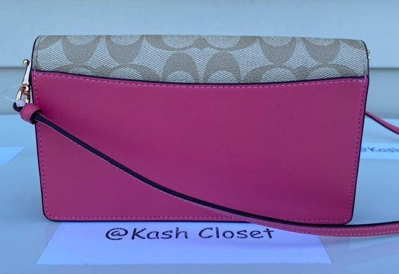 Signature Anna Foldover Clutch Bag - Image 5