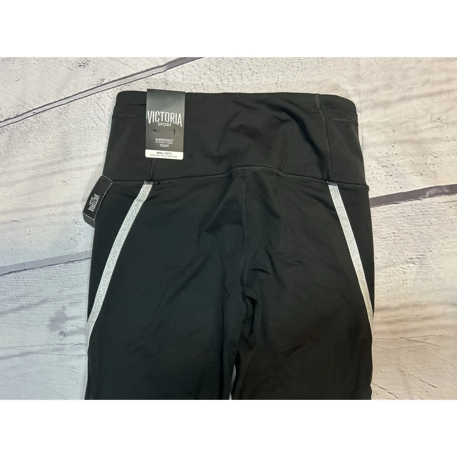 NWT Victoria’s Secret Sport Knockout Tight Black Leggings Size Small/Petite - Image 4