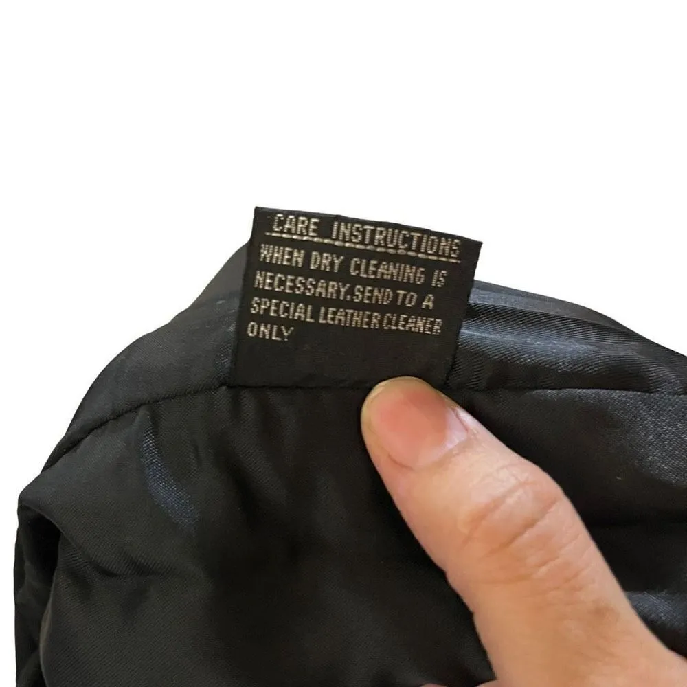 ‎Vintage Bruno Giovanni Black Genuine Leather Midi Skirt Black Size undefined - Image 12