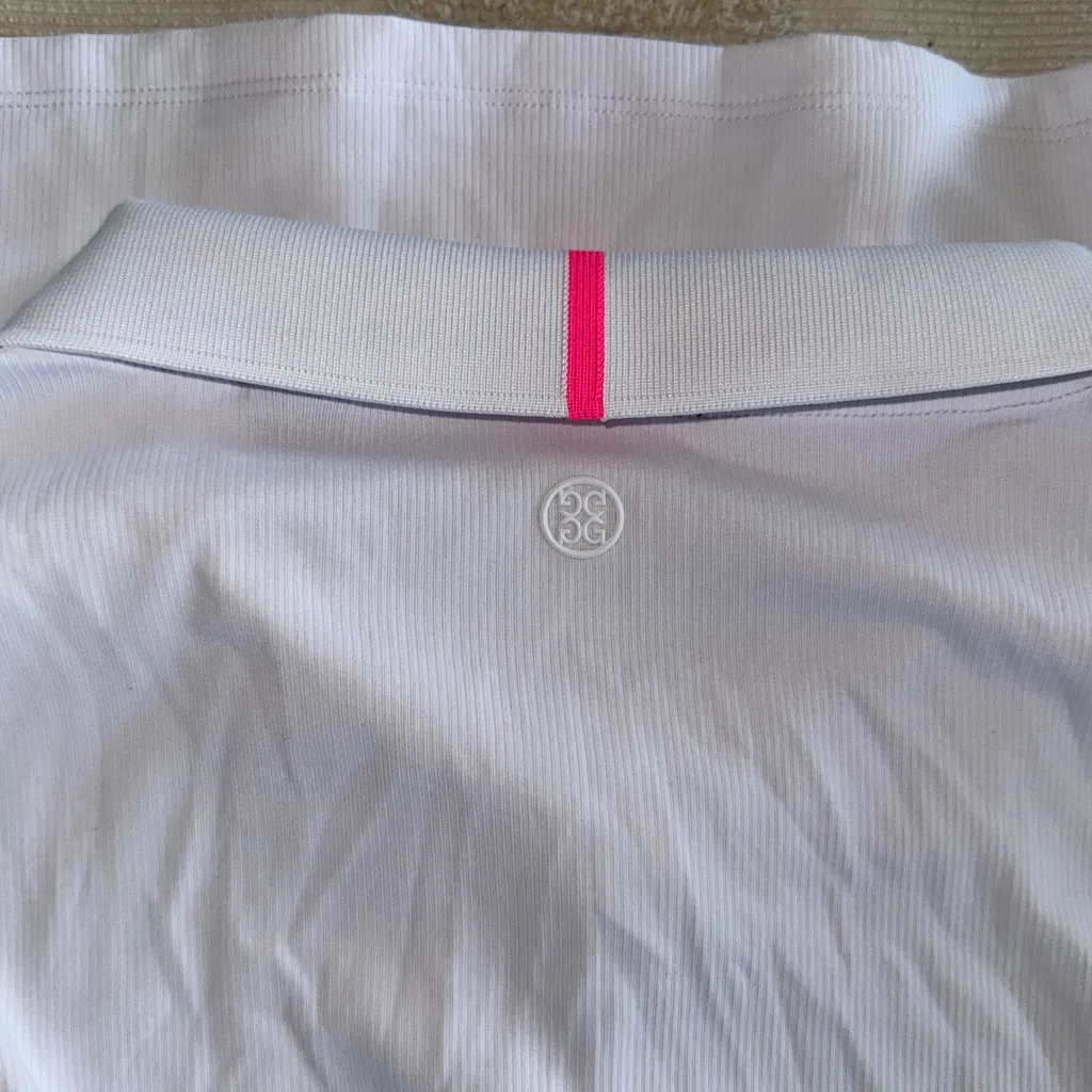 NWT G/FORE RIBBED TECH NYLON LONG SLEEVE POLO
Size XL Pink - Image 6