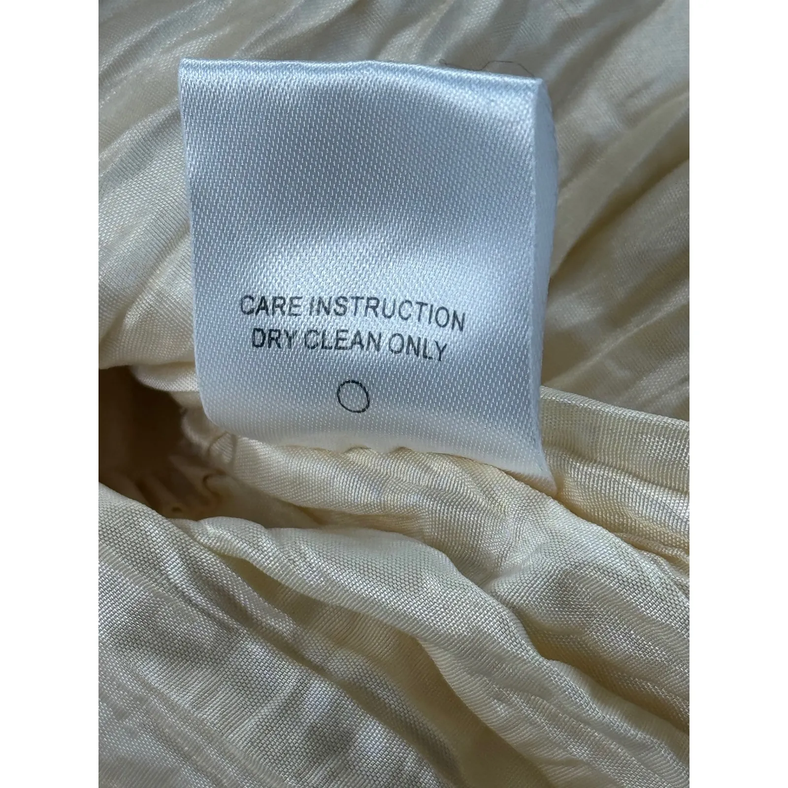 NBD Womens Cream Crinkle Wrap Tie Waist Long Sleeve Blouse Top Size S - Image 10