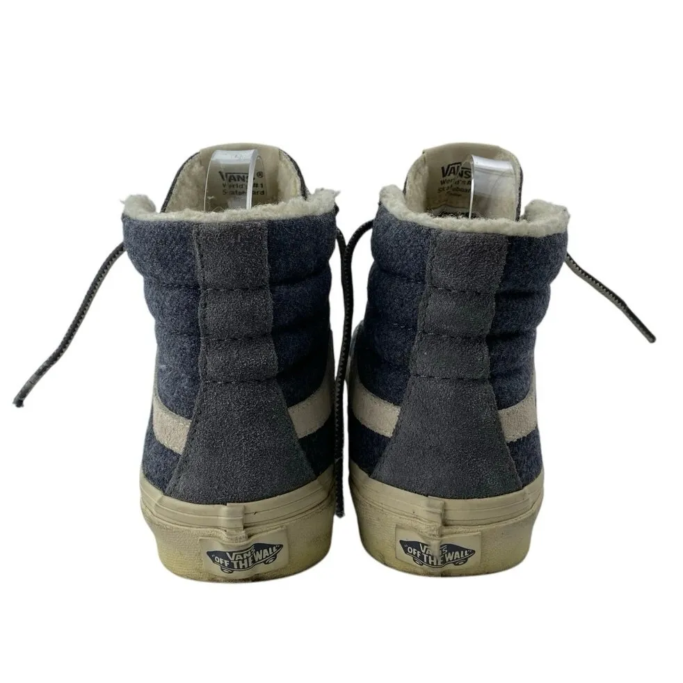 VANS SK8-HI Unisex Blue Gray Suede Lace Up Skateboard Sneakers Shoes M 5.5/ W 7 - Image 3