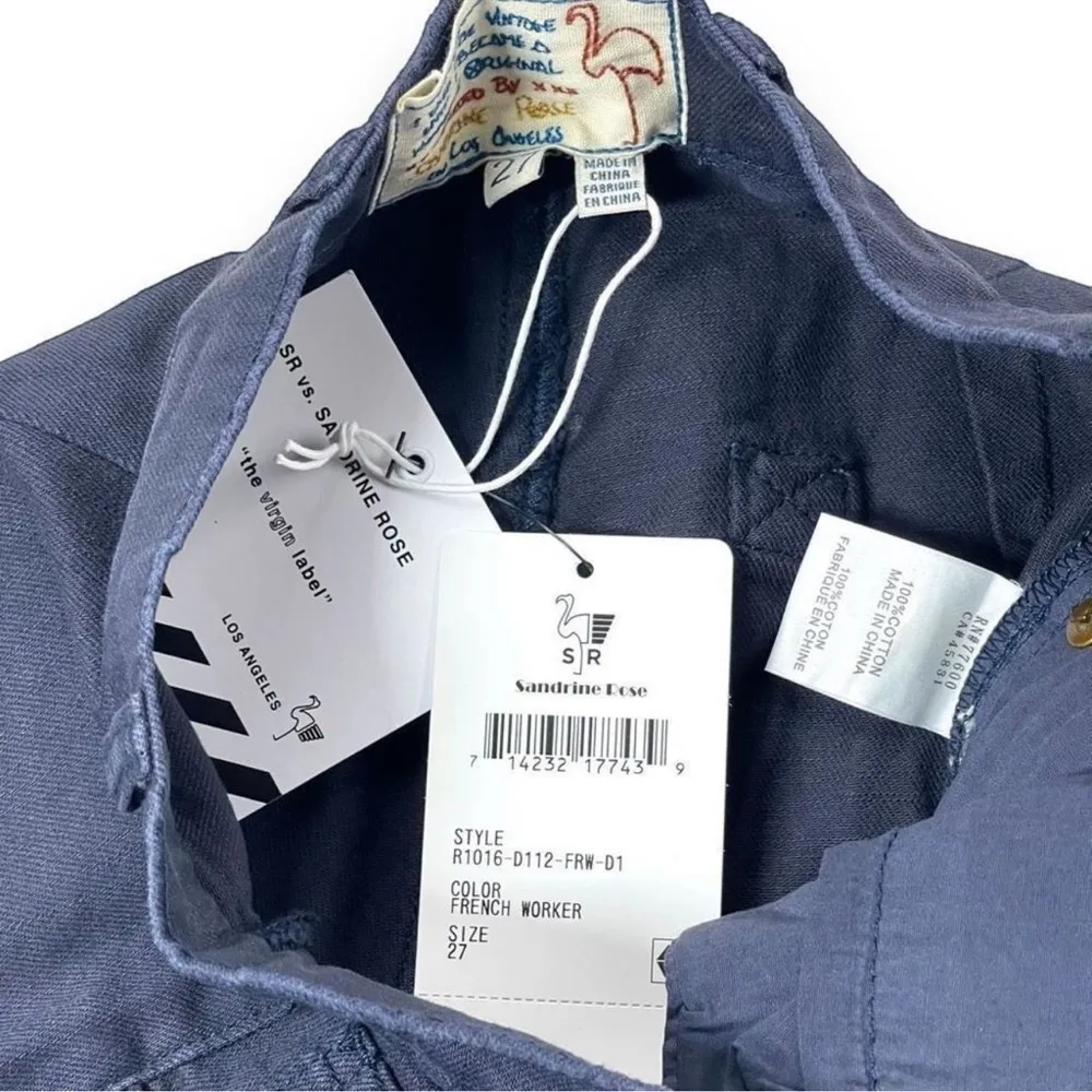 NWT Free People x Sandrine Rose Wide Leg Jeans In French Worker Size 27 - Image 11