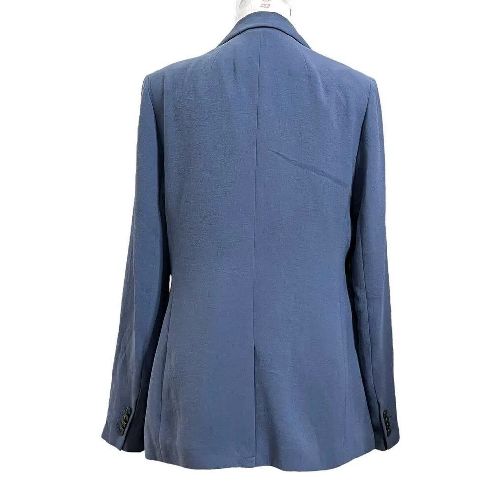 Madewell Rosedale Blazer Women’s 8 Blue Double Breasted Jacket - Image 2