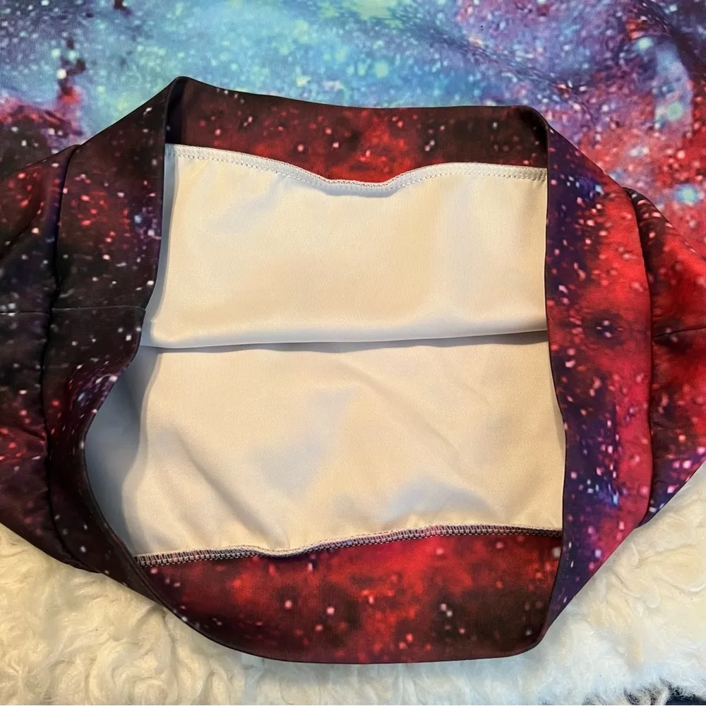 Galaxy All Over Print Hoodie Space Small/Medium could be unisex check meas. - Image 6