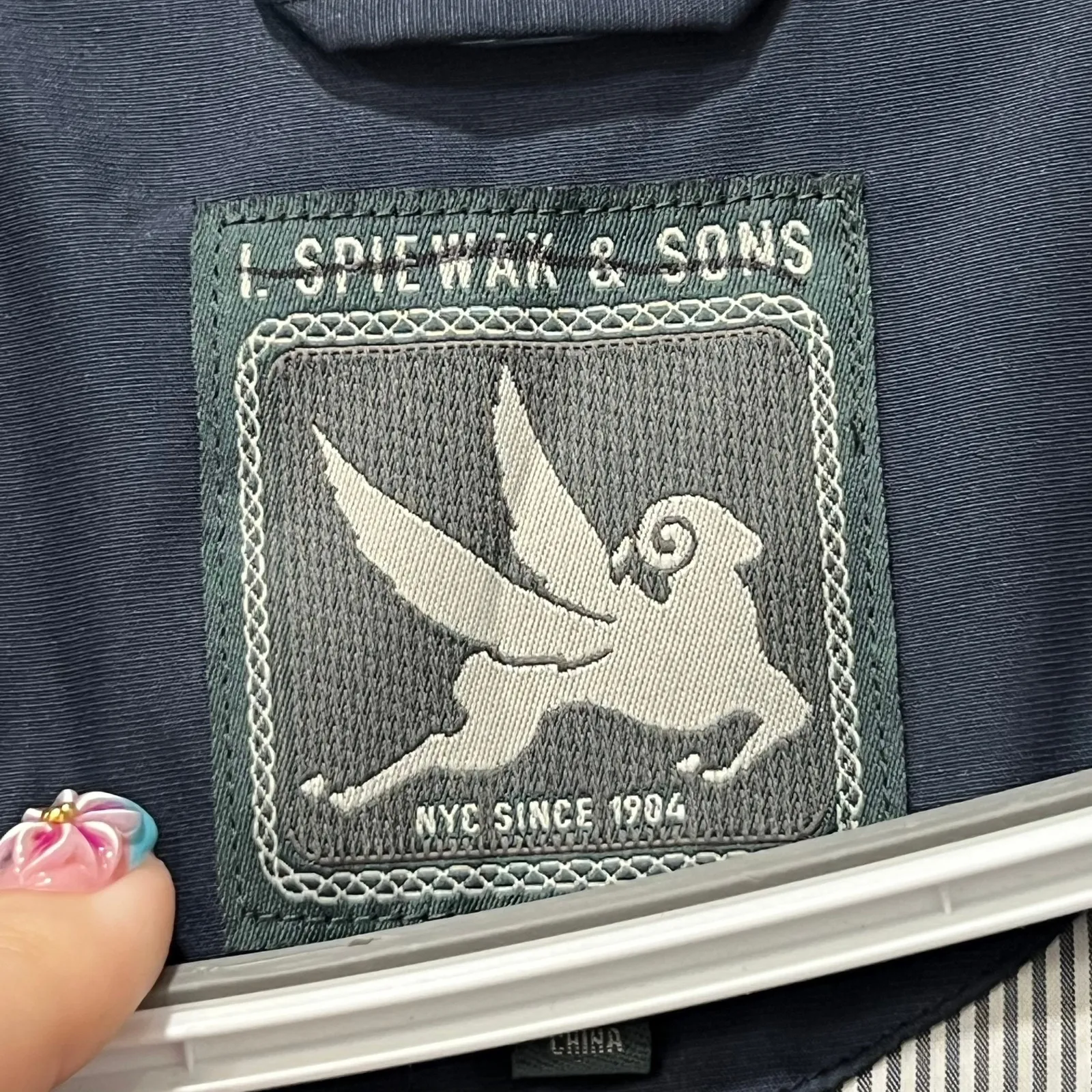 I Spiewak & Sons Womens Jacket XS Blue Polyester Soft Shell Outerwear Zip Hiking - Image 8