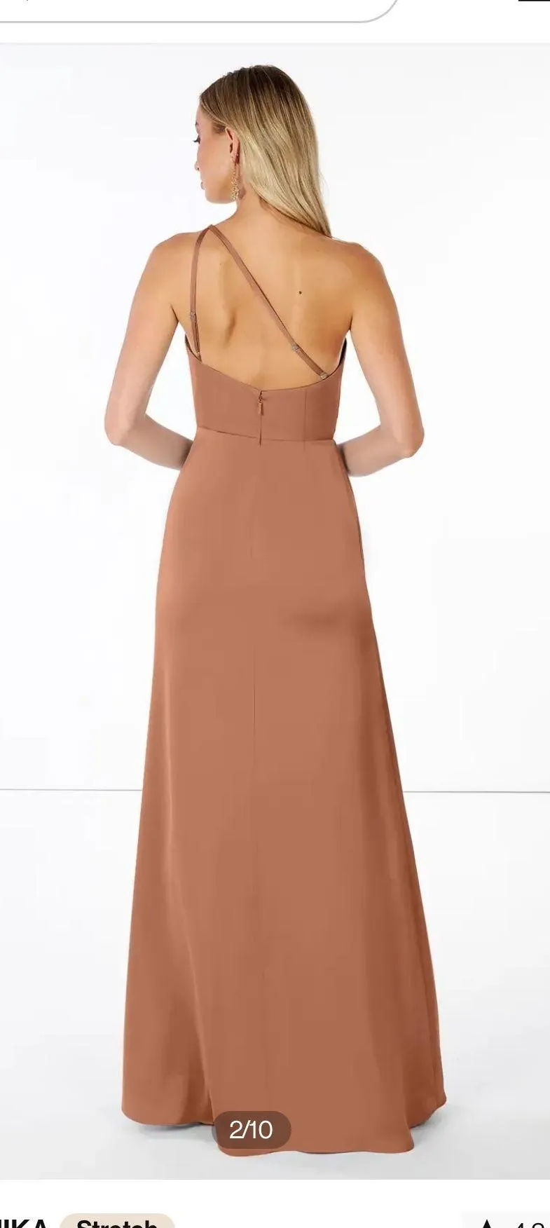 Bronze Bridesmaid Dress - Image 2