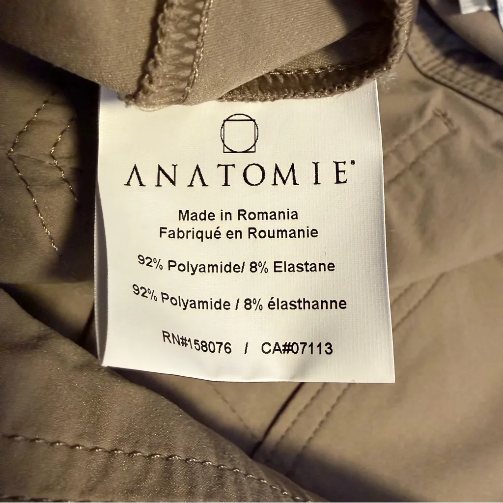 Anatomie The Sonia Curvy High Rise Pants khaki office travel size Medium Tan - Image 8