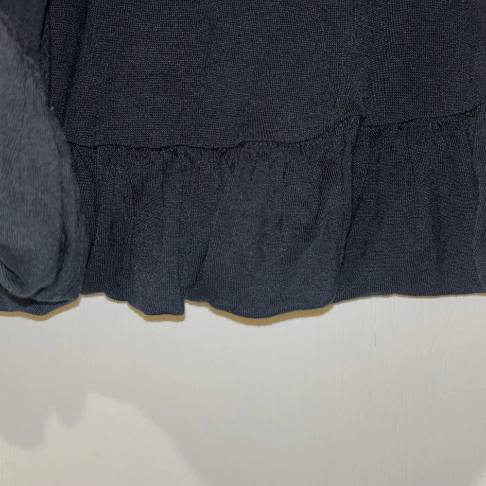 ATMOSPHERE BLACK SKIRT PULL ON STYLE WITH PUFF STYLE HEM SIZE MEDIUM VISCOSE - Image 4