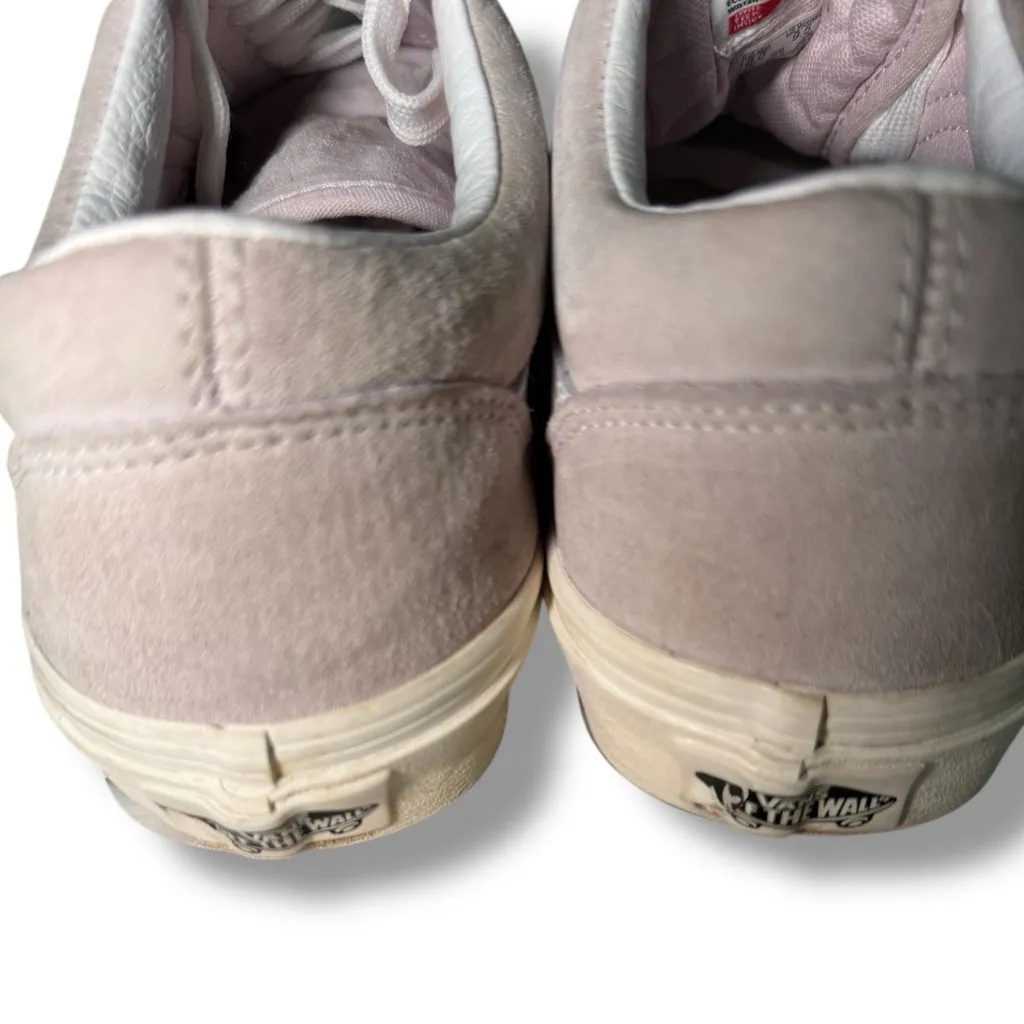 Vans Old Skool Unisex Pig Pink Suede w/Classic White Sidestripe Size 9.5W & 8M - Image 2
