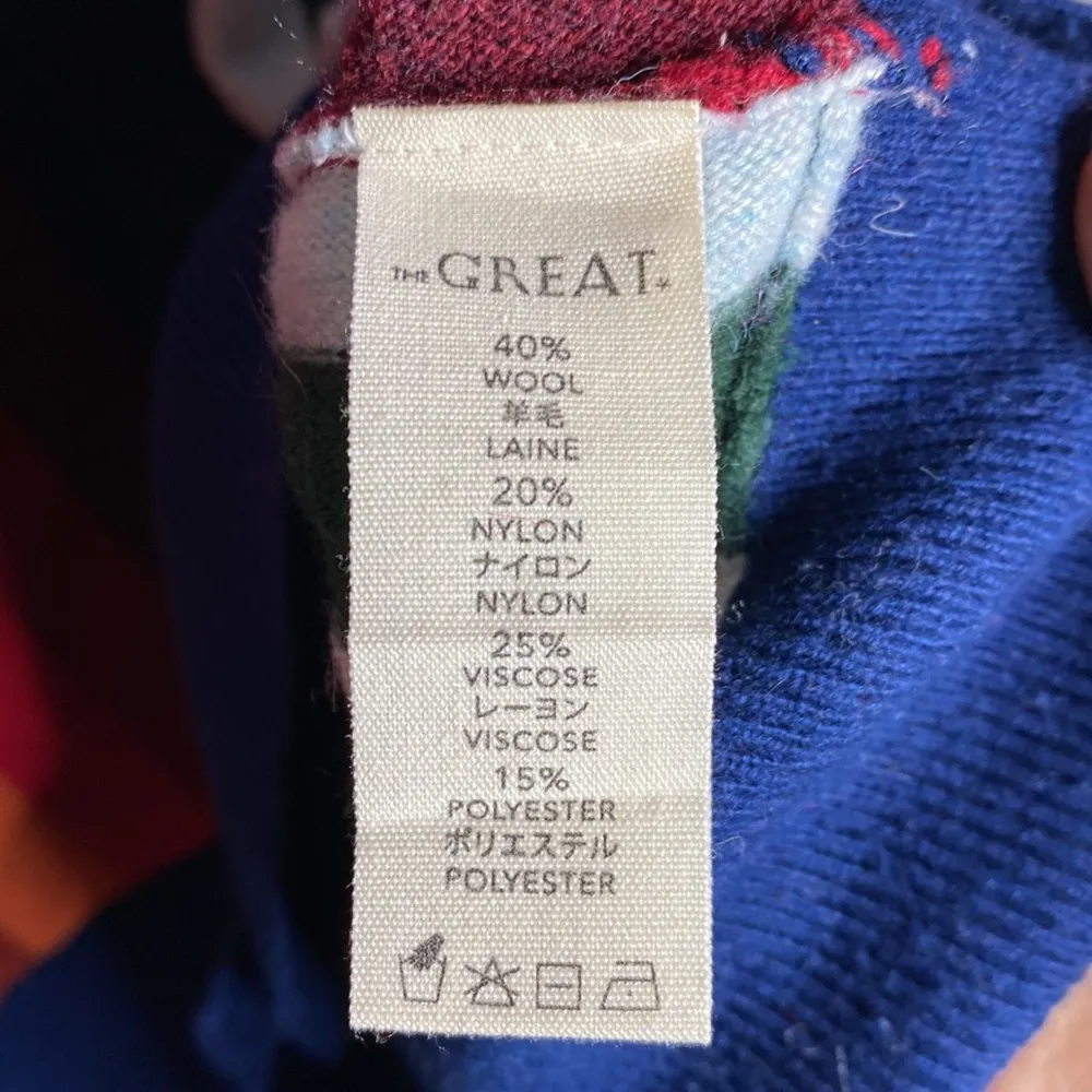 The Great the co-Ed wool blend multi stripe cardigan size 0 - Image 11