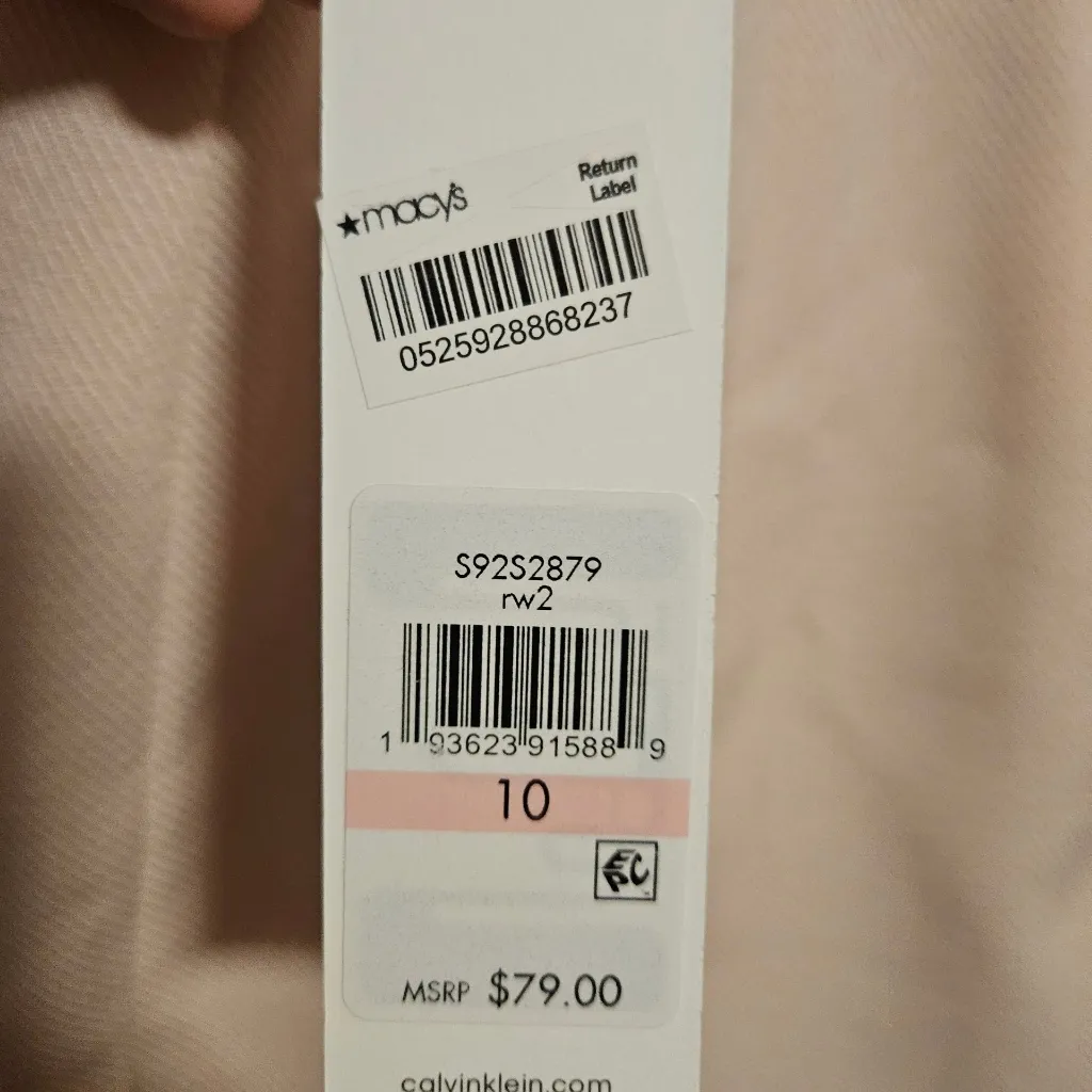 Calvin Klein Classic Beige Midi Skirt - Image 4