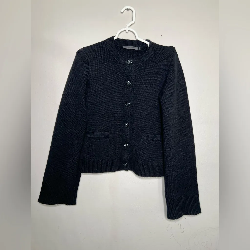 Jenni Kayne Black Cooper Cardigan Size XS - Image 5