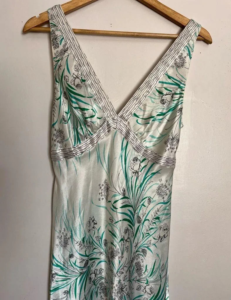 Oscar de la Renta Pink Label Satin Nightgown S - Image 1