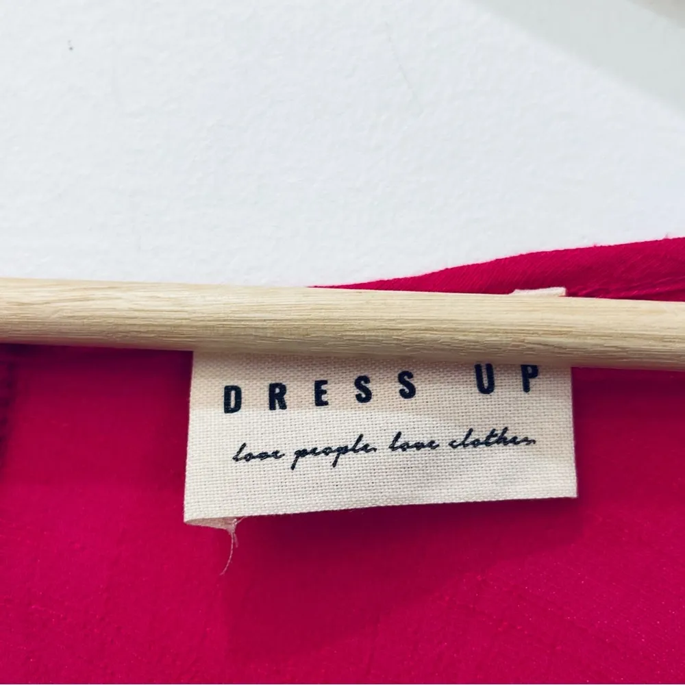 dress up boutique pink ruffle blouse oversized size Medium - Image 4