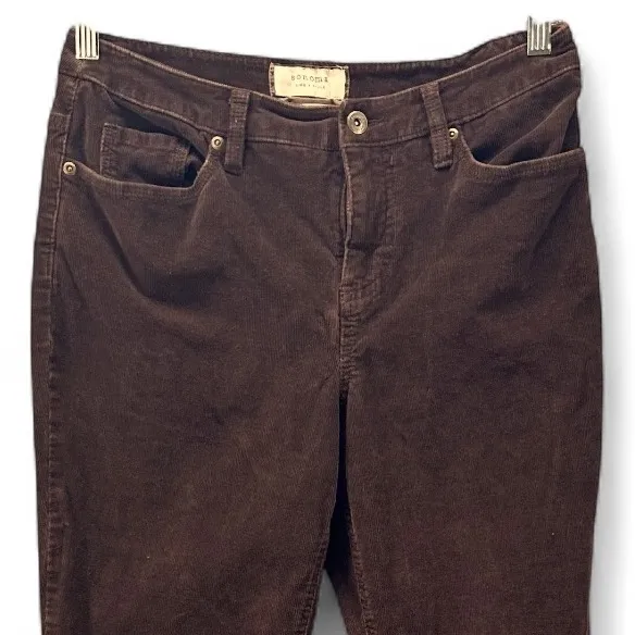Womens Corduroy Pants Size 8 Chocolate Brown‎ Bootcut Flared Fall Warm Cozy - Image 3