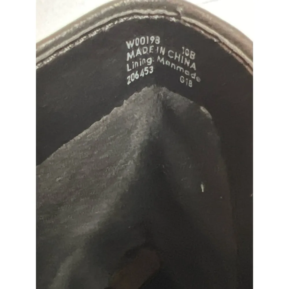 Cole Haan Hemlock Black Pebble Leather Buckle Moto Boots Sz 10 Women - Image 9