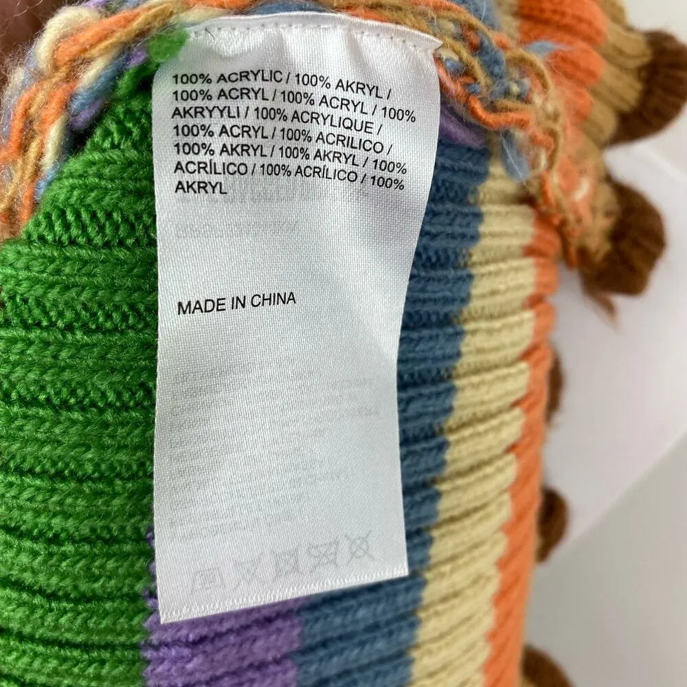 The Ragged Priest Striped Dawn Knit Sweater Cropped Top Small Revealing - Image 7