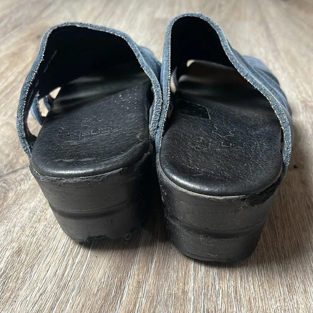 Dansko Blue Suede Sandals Size 39 (US 8.5-9) - Image 5