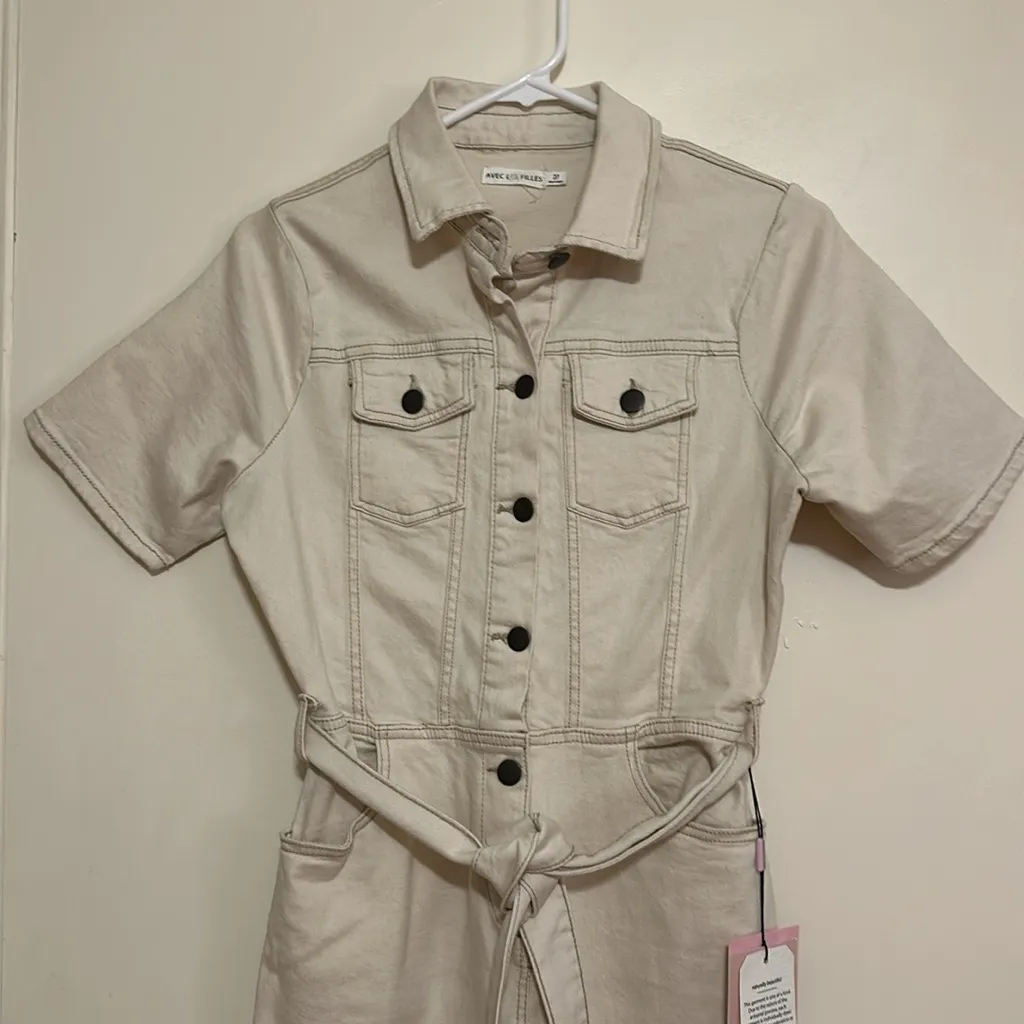 NWT Denim jumpsuit - Image 4