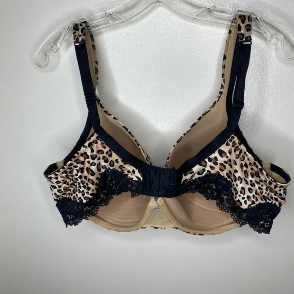 Cacique Lined Cheetah Print Full Coverage Bra 42D - Image 5
