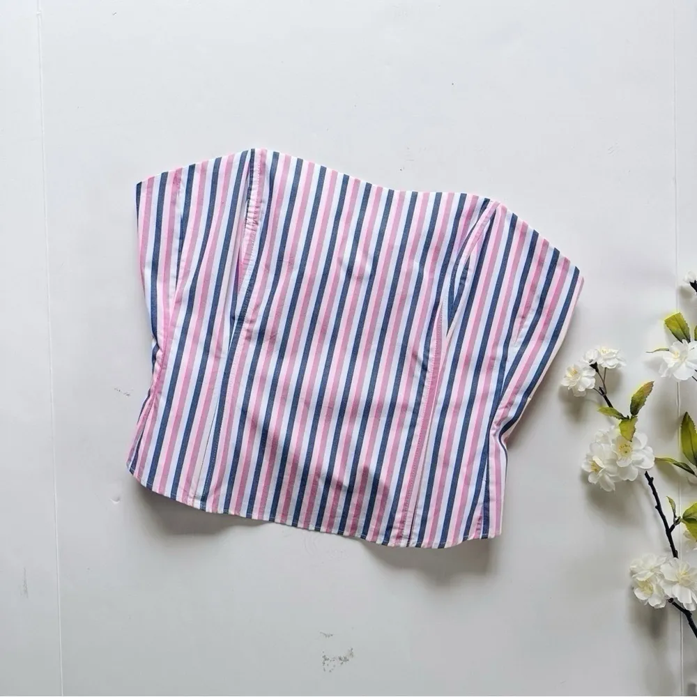 NEW Favorite Daughter The Lanai Top in Blue & Pink Size 12 - Image 13