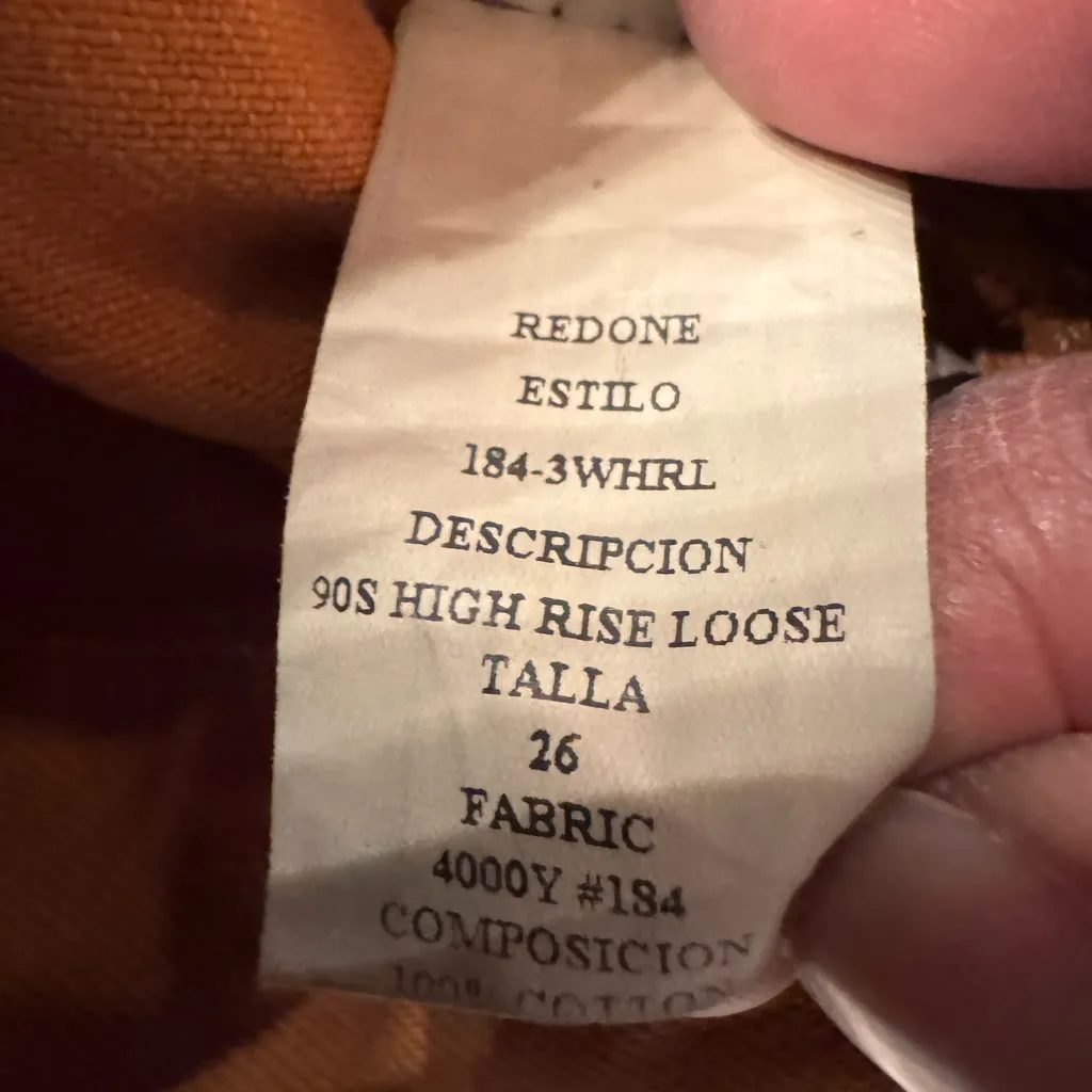 REDONE Estilo High-rise Loose Jeans In Talla (Rust Color) Women’s Cotton Size 26 - Image 14