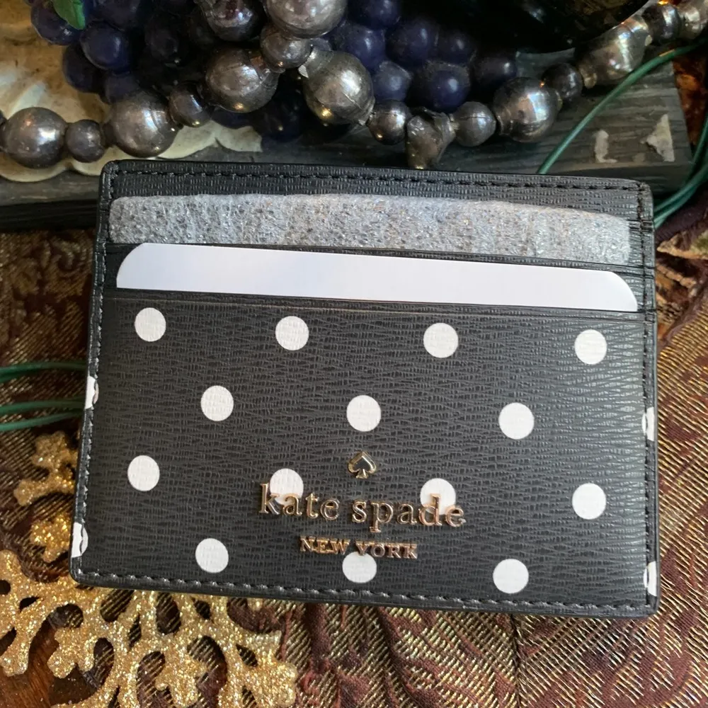 Authentic KATE SPADE Saffiano leather Minnie Mouse Disney card case - Image 4