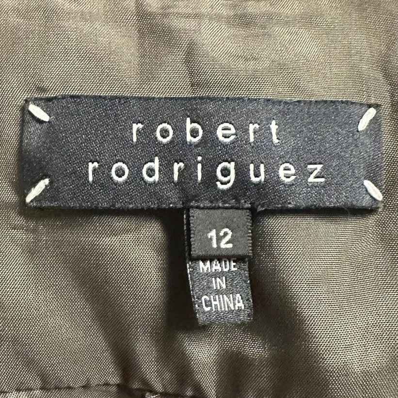 Robert Rodriguez | 12 | VTG Y2K Silk Blend Empire Waist Draped Cocktail Dress - Image 2