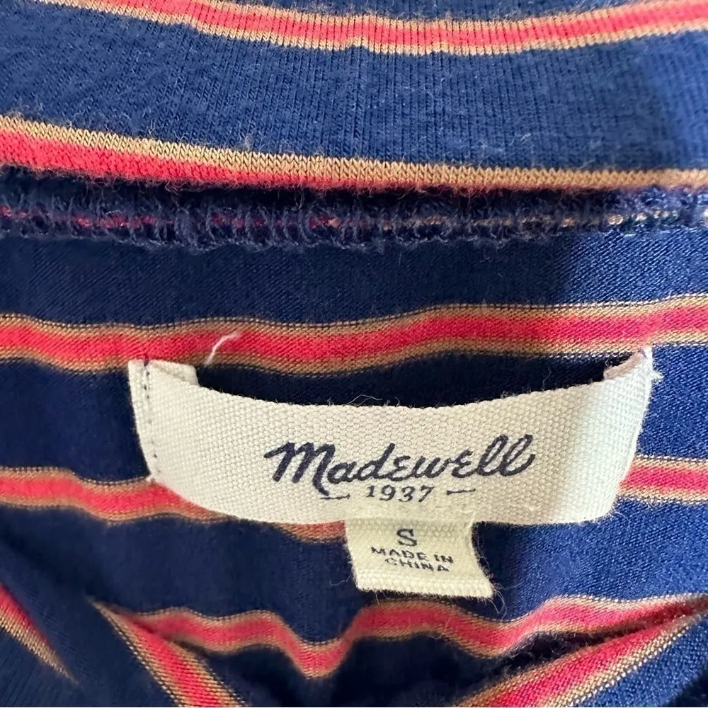 Madewell Stripe Weekend Strapless Maxi Dress Size Small - Image 8