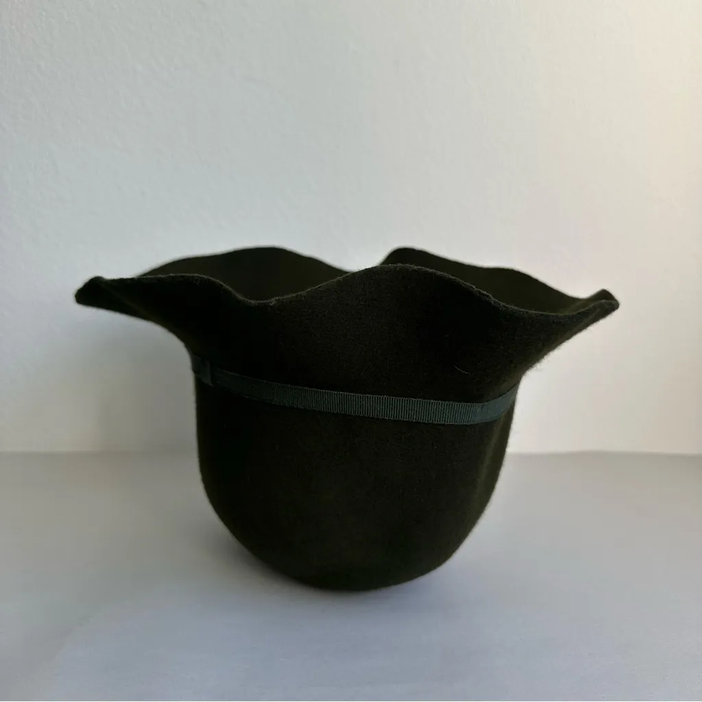 J. Crew Olive Green Felt Wool Hat NWT - Image 7