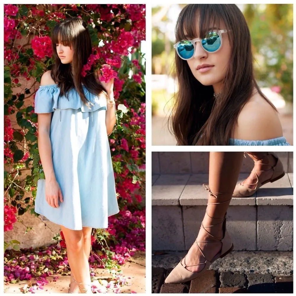 ✨Denim Off The Shoulder Trapeze Dress✨ - Image 8