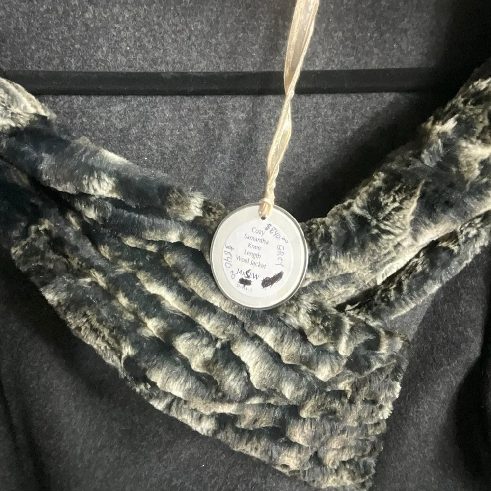 Giselle Shepatin Gray Wool Faux Fur Samantha Jacket Size undefined - Image 8