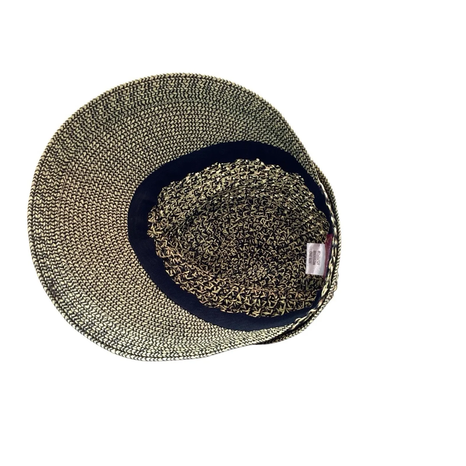 Scala Hat | Natural Paper & Nylon | Women's‎ | Front Rimmed With Bow - Image 7