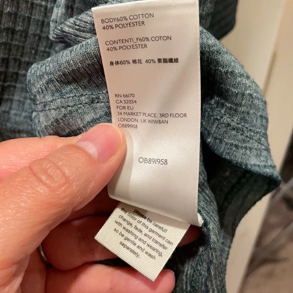 Free People Citrine waffle thermal cotton Top - Image 7