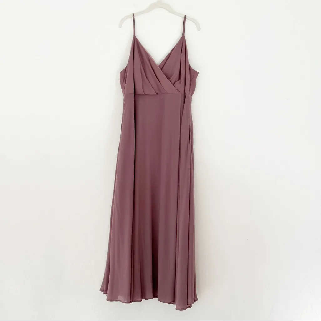 Birdy Grey Kaia Bridesmaid Dress in Mauve | Curve 1X - Image 4