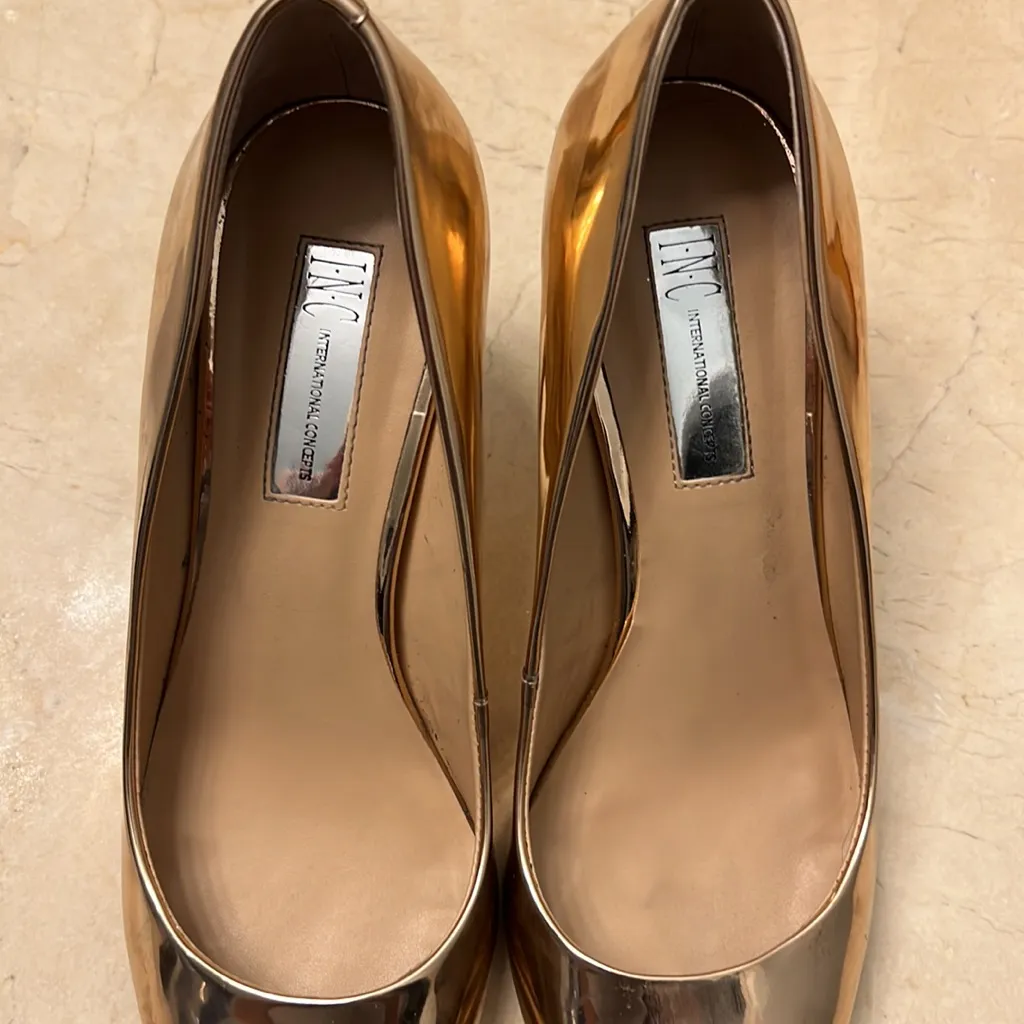 INC International Concepts Rose Gold Heels Size 8.5 - Image 6