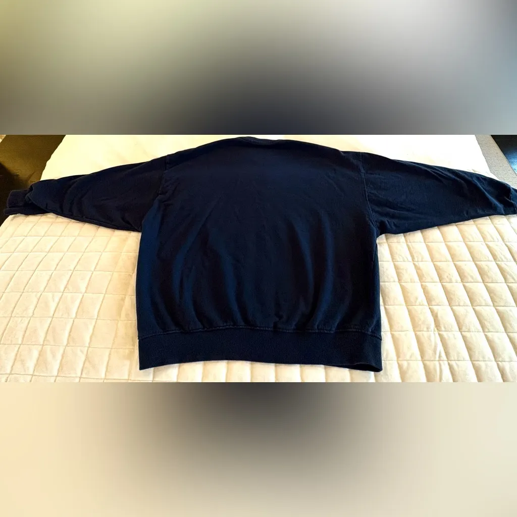 💙 BETTER UNSAID Women’s Essence Navy Crewneck Medium Cozy Sweatshirt 💙 Blue - Image 4