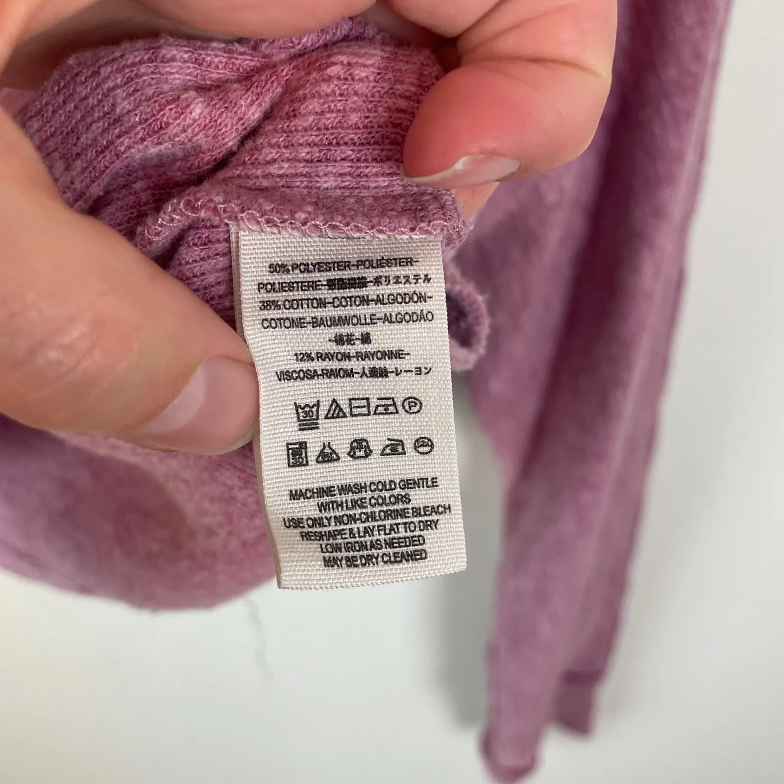 We The Free People‎ See Me Pullover Dolman Top Casual Loose Fit Heather Pink XL - Image 6