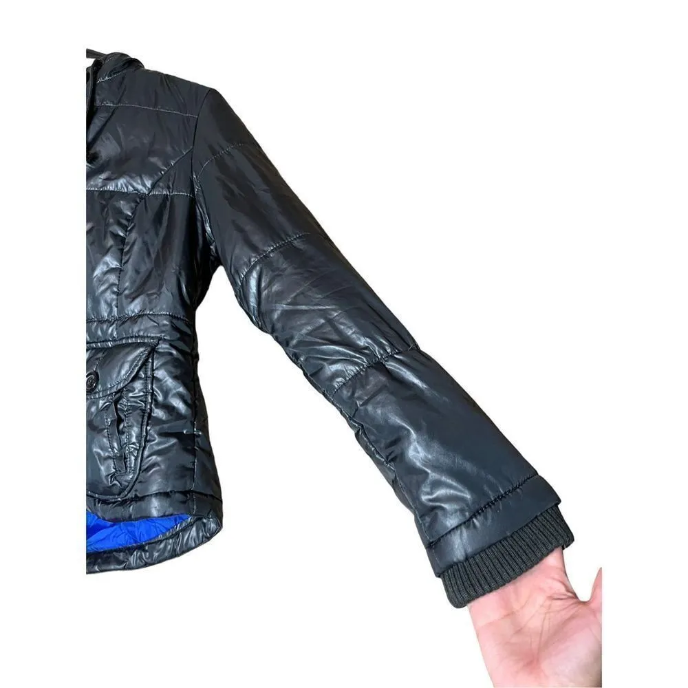 American Eagle Black Puffer Jacket Size Medium - Image 3