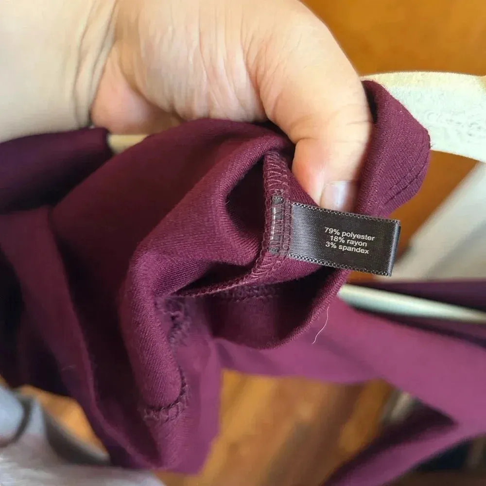 THE LIMITED EGGPLANT PEPLUM TOP - Image 3