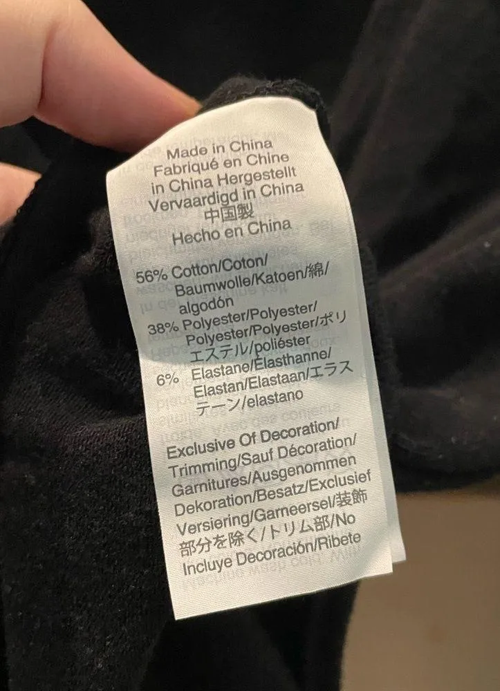 Madewell Black Surplice Wrap Thong Bodysuit Long Sleeve size S - Image 8